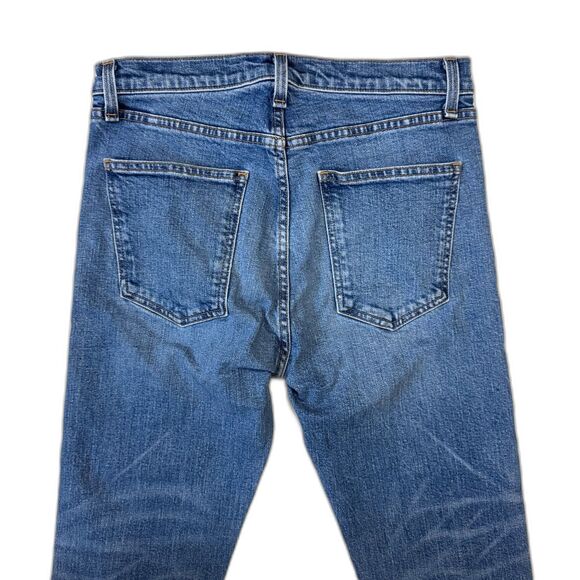 Veronica Beard Ines High Rise Straight‎ Leg Pipeline Wash Fray Jeans Size 29 - Picture 6 of 6